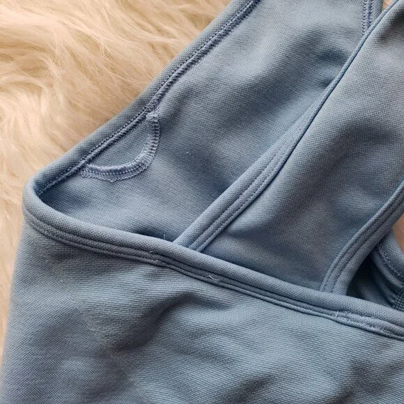 Alphalete Amplify Bra Blue Seamless Longline size S - Picture 7 of 10